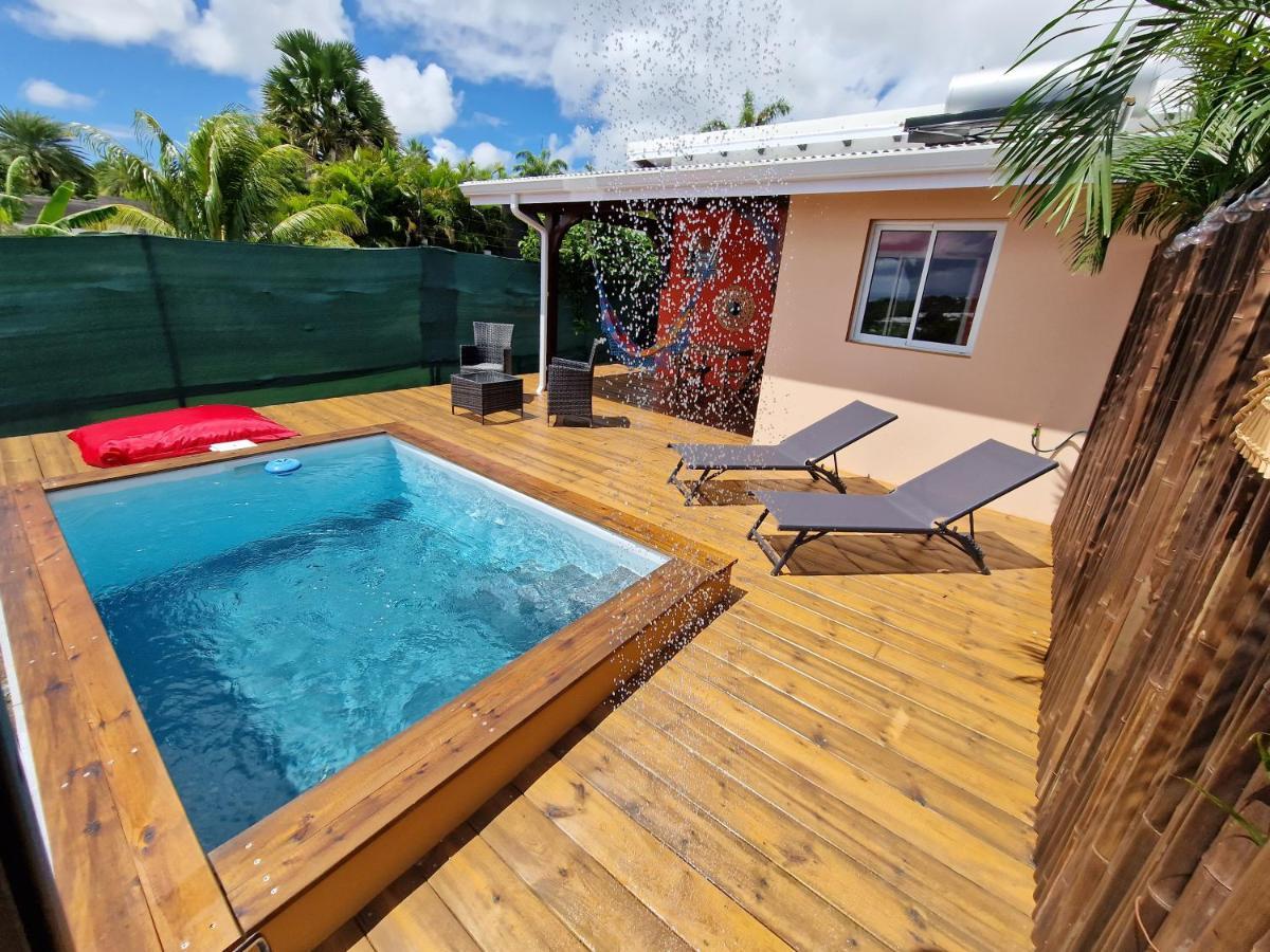 סן-פרנסואה Le Jeipur Villa Vue Mer Piscine Privee מראה חיצוני תמונה